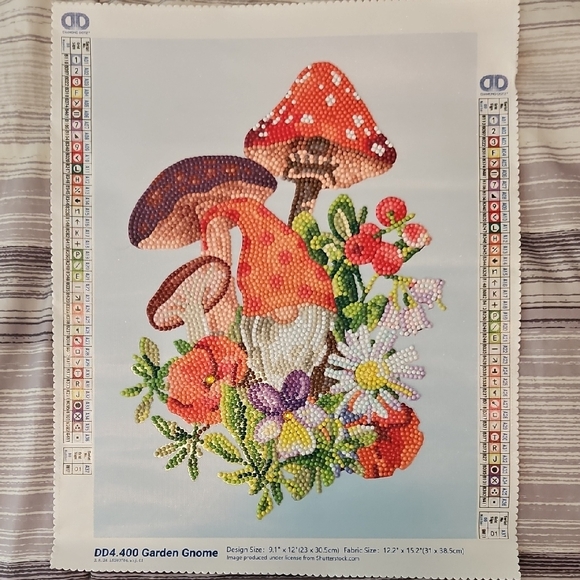 Other - Garden Gnome Diamond Art Wall Decor Ready To Frame And Hang